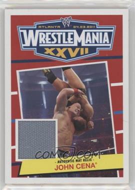 2012 Topps Heritage WWE - Wrestlemania XXVII Mat Relics #_JOCE - John Cena