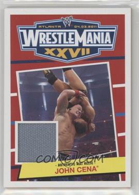 2012 Topps Heritage WWE - Wrestlemania XXVII Mat Relics #_JOCE - John Cena