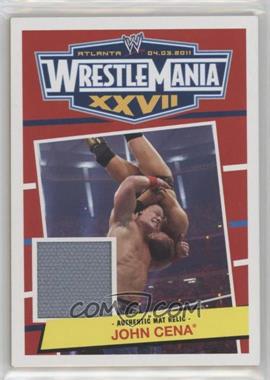 2012 Topps Heritage WWE - Wrestlemania XXVII Mat Relics #_JOCE - John Cena