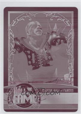 2012 Topps WWE - Classic Hall of Famers - Printing Plate Magenta #29 - Road Warrior Hawk /1