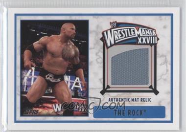 2012 Topps WWE - Wrestlemania XXVIII Mat Relics #_THRO - The Rock