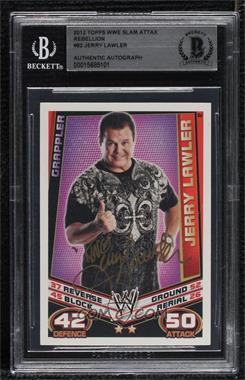 2012 Topps WWE Slam Attax Rebellion - [Base] #82 - Jerry Lawler [BGS Authentic]