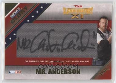 2013 TRISTAR TNA Impact Wrestling Glory - Mat Relic Autographs - Gold #M-MA - Mr. Anderson /50