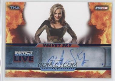 2013 TRISTAR TNA Impact Wrestling Live - Autographs - Blue #L28 - Velvet Sky /25