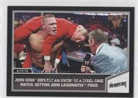 John Cena defeats Big Show in a steel cage match, getting John Laurinaitis fired