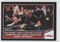 Paul Heyman, Vince McMahon, Brock Lesnar, Triple H