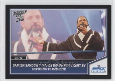 2013 Topps Best of WWE - [Base] - Silver #12 - Damien Sandow makes his in-ring debut by refusing to compete