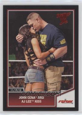 2013 Topps Best of WWE - [Base] #64 - John Cena and AJ Lee kiss