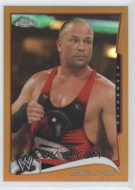 2014 Topps Chrome WWE - [Base] - Gold Refractor #41 - Rob Van Dam /50