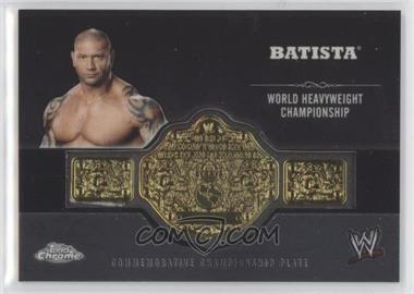 2014 Topps Chrome WWE - Commemorative Plate #_BATI - Batista