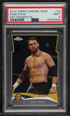 2014 Topps Chrome WWE - NXT Prospects #16 - Sami Zayn [PSA 9 MINT]