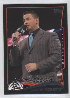 2014 Topps WWE - [Base] - Black #27 - Justin Roberts