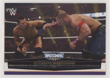 2014 Topps WWE Road to Wrestlemania - 30 Years of Wrestlemania #54 - WWE Champion The Miz defeats John Cena in a no disqualification match