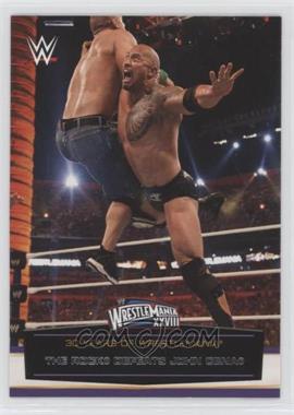 2014 Topps WWE Road to Wrestlemania - 30 Years of Wrestlemania #56 - The Rock defeats John Cena