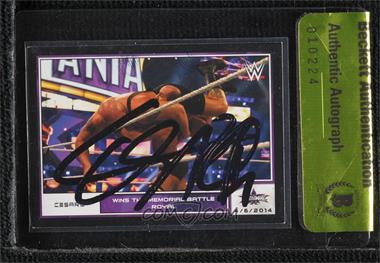 2014 Topps WWE Road to Wrestlemania - [Base] #105 - Cesaro [BAS Authentic]