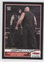 Undertaker Returns to Challenge Brock Lesnar