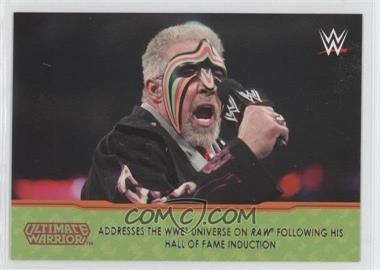 2014 Topps WWE Road to Wrestlemania - Champion Spotlight Ultimate Warrior #10 - Ultimate Warrior addresses the WWE universe on Raw following his Hall of Fame induction
