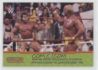 Ultimate Warrior wins the Grand Finale Match of Survival with Hulk Hogan at Sur…