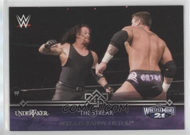 2014 Topps WWE Road to Wrestlemania - The Streak #13-0 - Undertaker Defeats Randy Orton