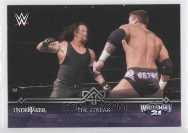 2014 Topps WWE Road to Wrestlemania - The Streak #13-0 - Undertaker Defeats Randy Orton