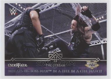 2014 Topps WWE Road to Wrestlemania - The Streak #8-0 - Undertaker Defeats Big Boss Man