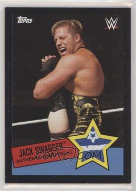 2015 Topps Heritage WWE - Swatch Relic - Black #_JASW - Jack Swagger /50