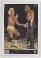 Sting Faces Ric Flair in a WCW Championship Unification Match