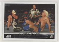 Sting & Les Luger & Diamond Dallas Page Face Ric Flair & Bret 