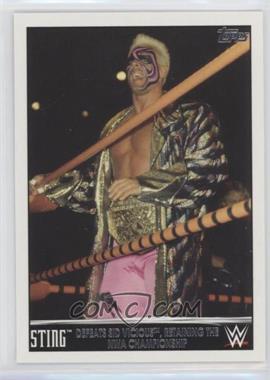 2015 Topps WWE - Wal-Mart Exclusive Sting Tribute #4 - Sting Defeats Sid Vicious, Retaining the NWA Championship