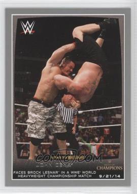 2015 Topps WWE Road to Wrestlemania - [Base] - Silver #48 - John Cena