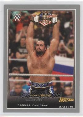 2015 Topps WWE Road to Wrestlemania - [Base] - Silver #94 - Rusev