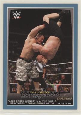 2015 Topps WWE Road to Wrestlemania - [Base] - Wal-Mart Blue #48 - John Cena
