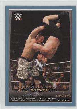 2015 Topps WWE Road to Wrestlemania - [Base] - Wal-Mart Blue #48 - John Cena