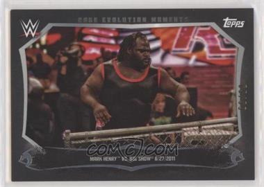 2015 Topps WWE Undisputed - Cage Evolution Moments - Black #CEM-10 - Mark Henry, Big Show /99