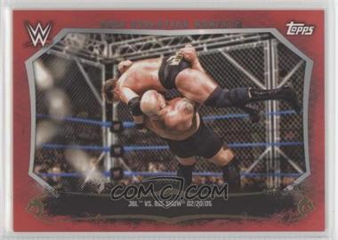 2015 Topps WWE Undisputed - Cage Evolution Moments - Red #CEM-7 - JBL, Big Show
