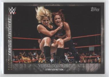 2015 Topps WWE Undisputed - Famous Finishers - Black #FF-3 - Trish Stratus /99