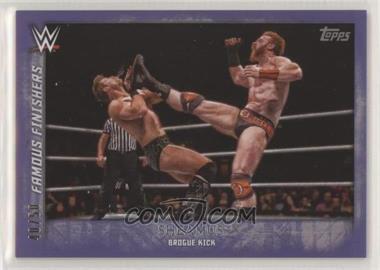 2015 Topps WWE Undisputed - Famous Finishers - Purple #FF-10 - Sheamus /50