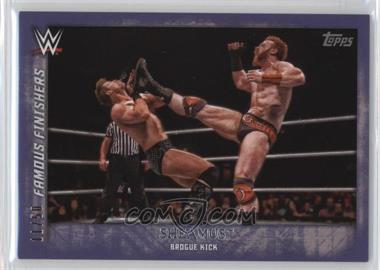 2015 Topps WWE Undisputed - Famous Finishers - Purple #FF-10 - Sheamus /50