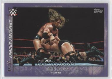 2015 Topps WWE Undisputed - Famous Finishers - Purple #FF-2 - Triple H /50