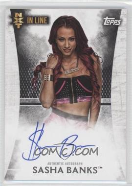 2015 Topps WWE Undisputed - NXT in Line Autographs #NA-SB - Sasha Banks