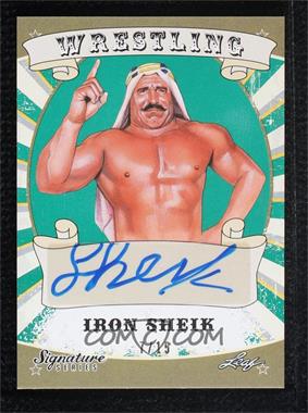 2016 Leaf Signature Series Wrestling - [Base] - Green #82 - Iron Sheik /15