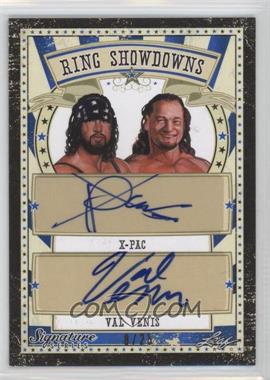 2016 Leaf Signature Series Wrestling - Ring Showdowns - Blue #RS2-03 - X-Pac, Val Venis /25