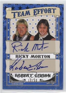 2016 Leaf Signature Series Wrestling - Team Effort - Blue #TE-22 - Ricky Morton, Robert Gibson /50