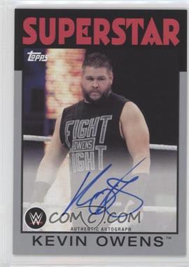 2016 Topps Heritage WWE - Autographs - Silver #_KEOW - Kevin Owens /50