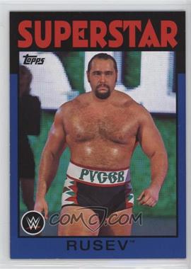 2016 Topps Heritage WWE - [Base] - United States Championshi Blue #30 - Superstar - Rusev /25