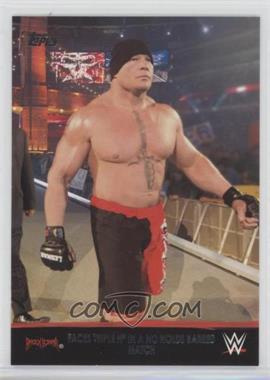 2016 Topps Heritage WWE - Brock Lesner Tribute Part 3 #25 - Faces Triple H in a No Holds Barred Match