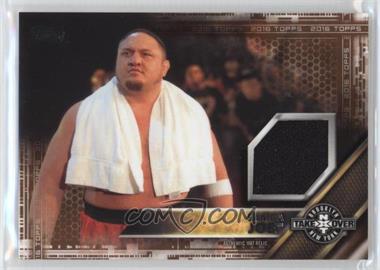 2016 Topps WWE - NXT Takeover: Brooklyn 2015 Mat Relics - Bronze #_SAJO - Samoa Joe /50