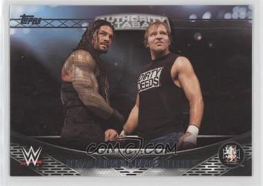 2016 Topps WWE - Perspectives - Authority Files #13A - Roman Reigns, Dean Ambrose