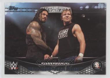 2016 Topps WWE - Perspectives - Authority Files #13A - Roman Reigns, Dean Ambrose