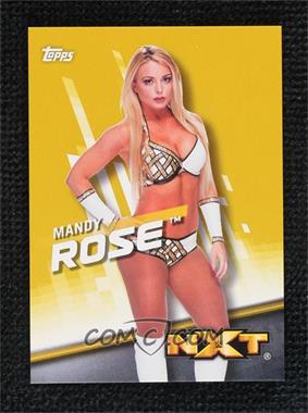 2016 Topps WWE Divas Revolution - [Base] - Gold #43 - Mandy Rose /10